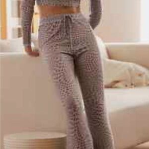 Urban Outfitters X. out from under blue and Brown Star Print bottoms